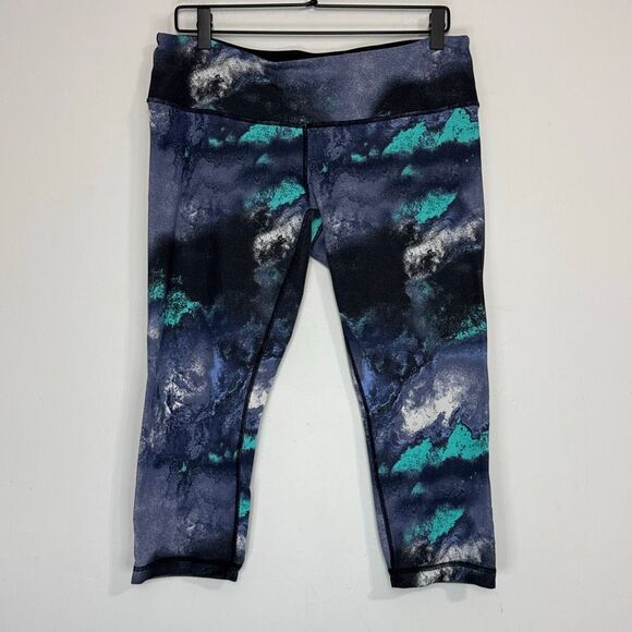 Lululemon Wunder Under Crop Denim Luon Milky Way 12 - Picture 2 of 6